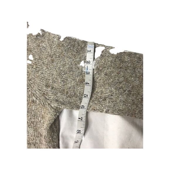 CHRISTOPHER & BANKS Ruffle Front Knit Cardigan Beige Sweater SZ XL - Picture 10 of 10